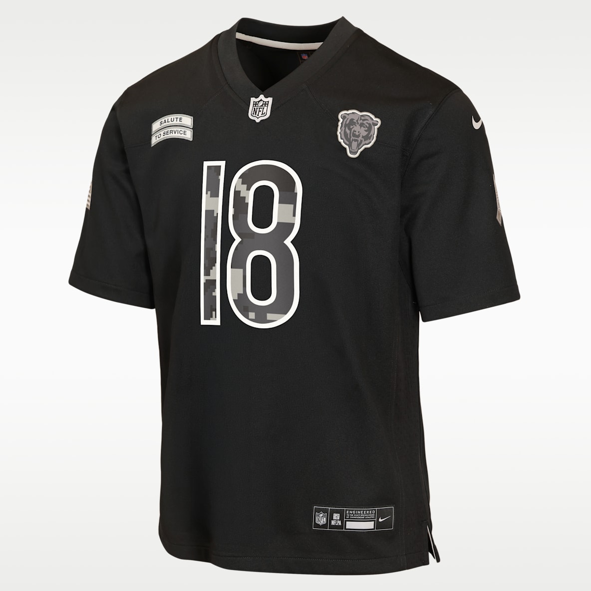 Caleb Williams Chicago Bears Salute to Service Big Kids' Nike NFL Game Jersey