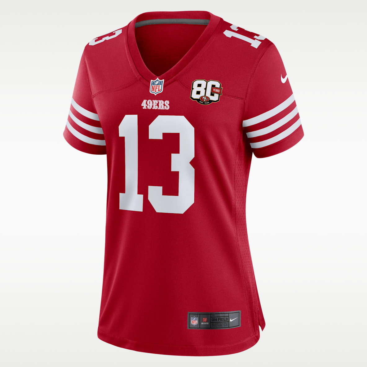 Brock Purdy San Francisco 49ers 80th Anniversary Women's Nike NFL Game Jersey