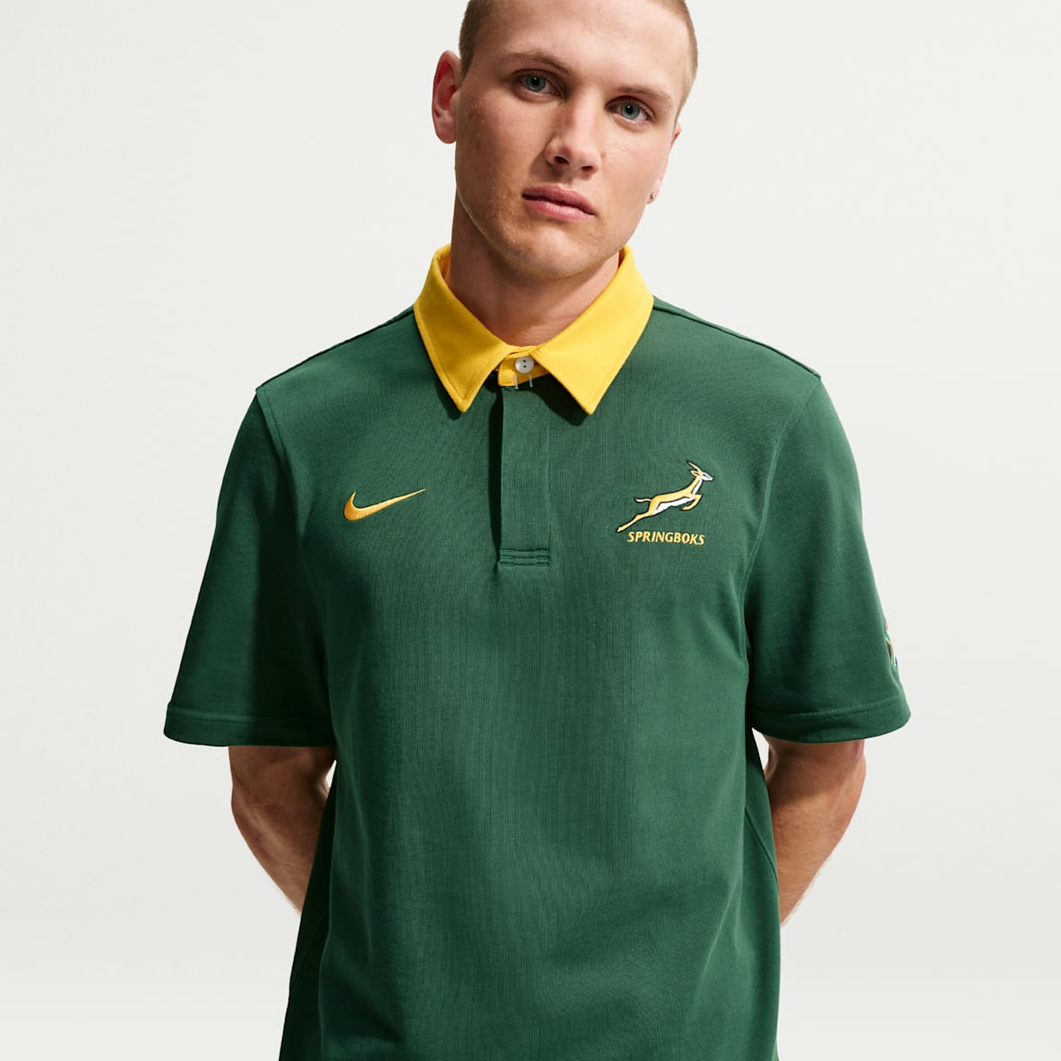 Springboks Maillot de rugby à manches courtes Domicile pour homme