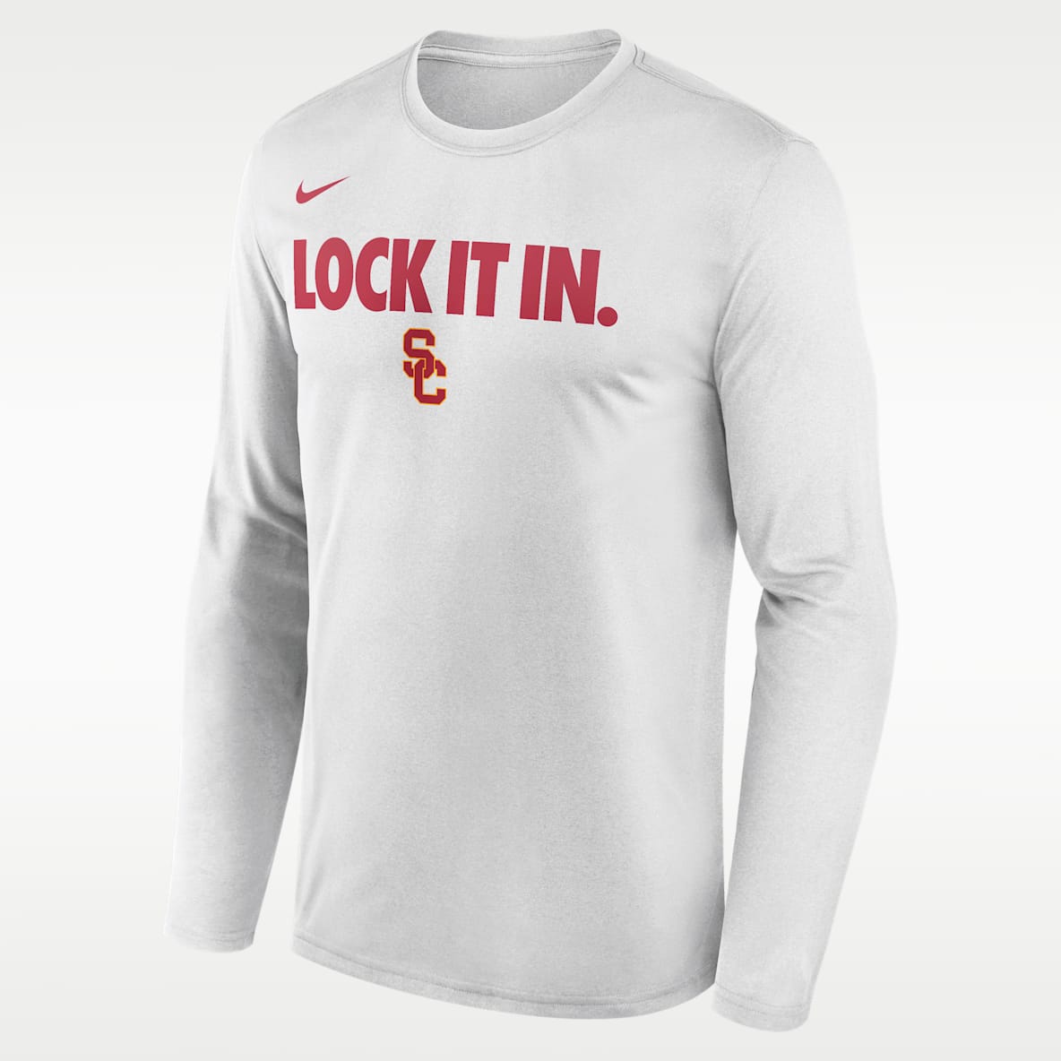 USC 2026 On-Court Bench Men's Nike Dri-FIT College Long-Sleeve T-Shirt