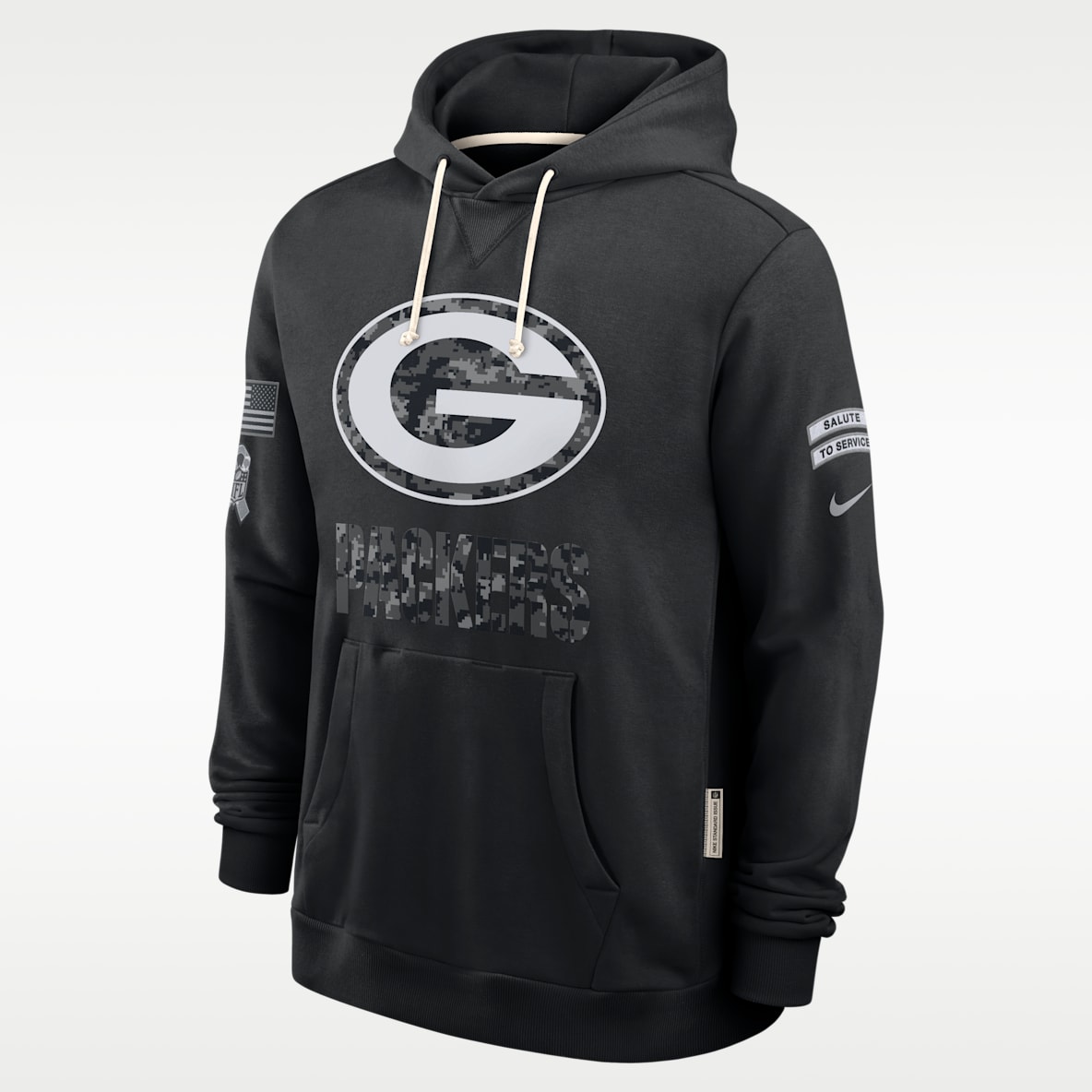 Green Bay Packers Salute to Service Sideline Men's Nike Dri-FIT NFL Pullover Hoodie