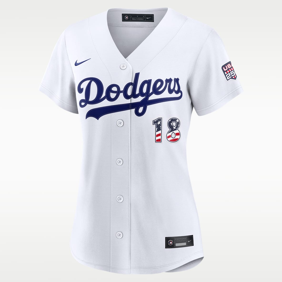 Yoshinobu Yamamoto Los Angeles Dodgers USA 250 Women's Nike MLB Stadium Jersey