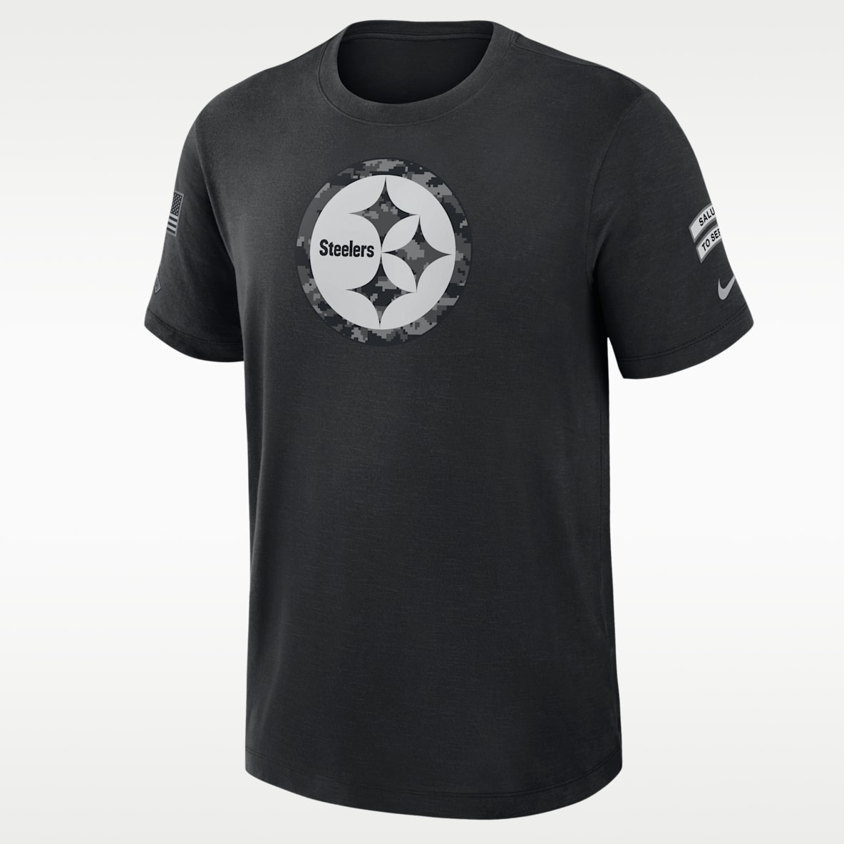 Pittsburgh Steelers Salute to Service Slub Playera Nike Dri-FIT de la NFL para hombre