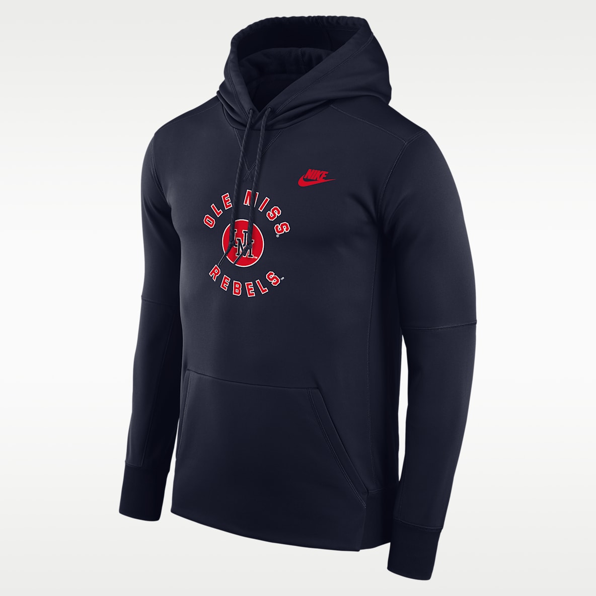 Ole Miss Rebels Men's Nike Therma-FIT Pullover Hoodie