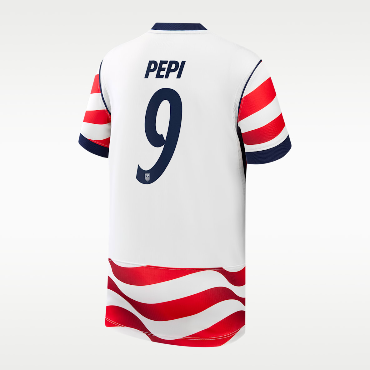 Ricardo Pepi USMNT 2026 Stadium Home Big Kids' Nike Dri-FIT Soccer Jersey