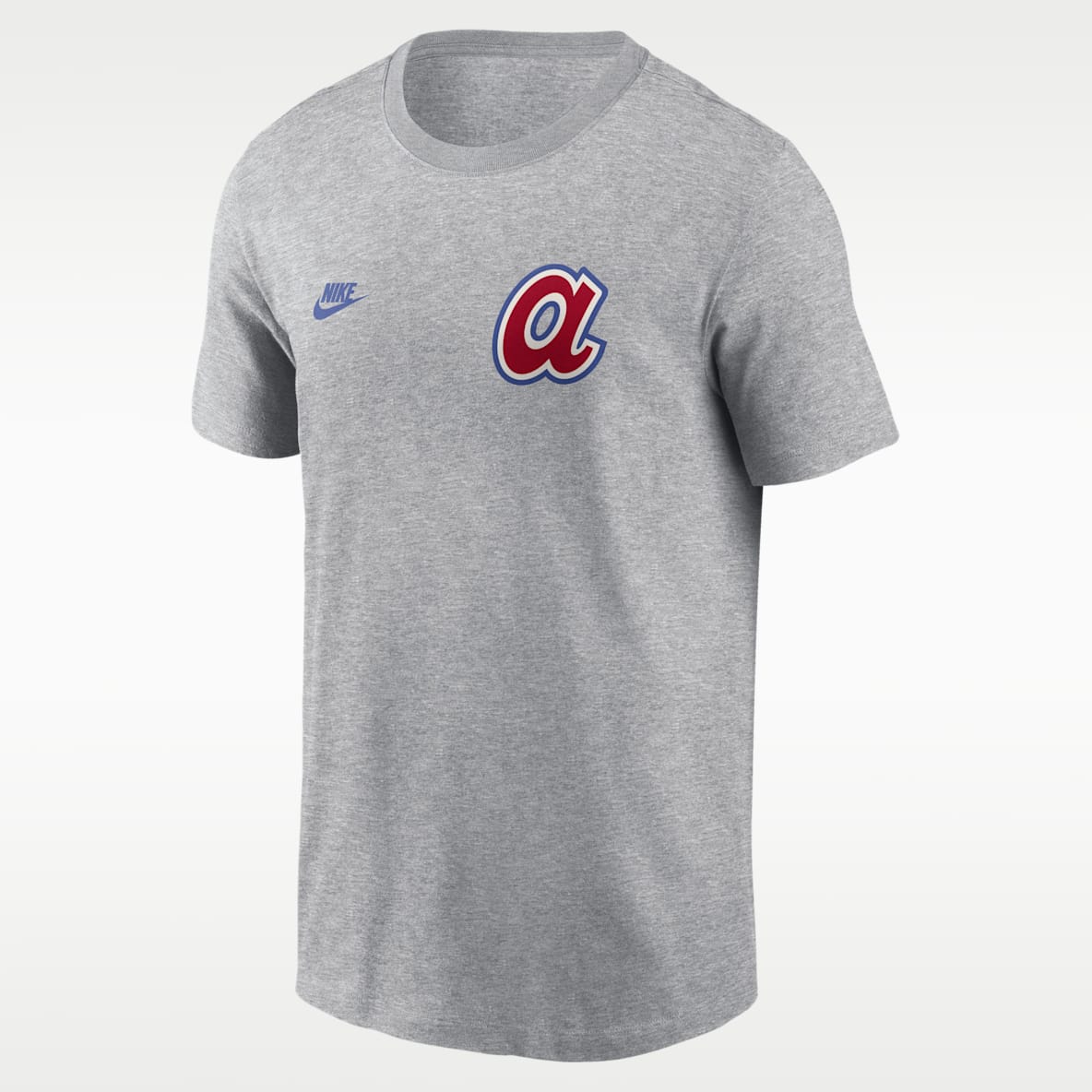 Atlanta Braves Cooperstown 2-Hit Large Logo Men's Nike MLB T-Shirt