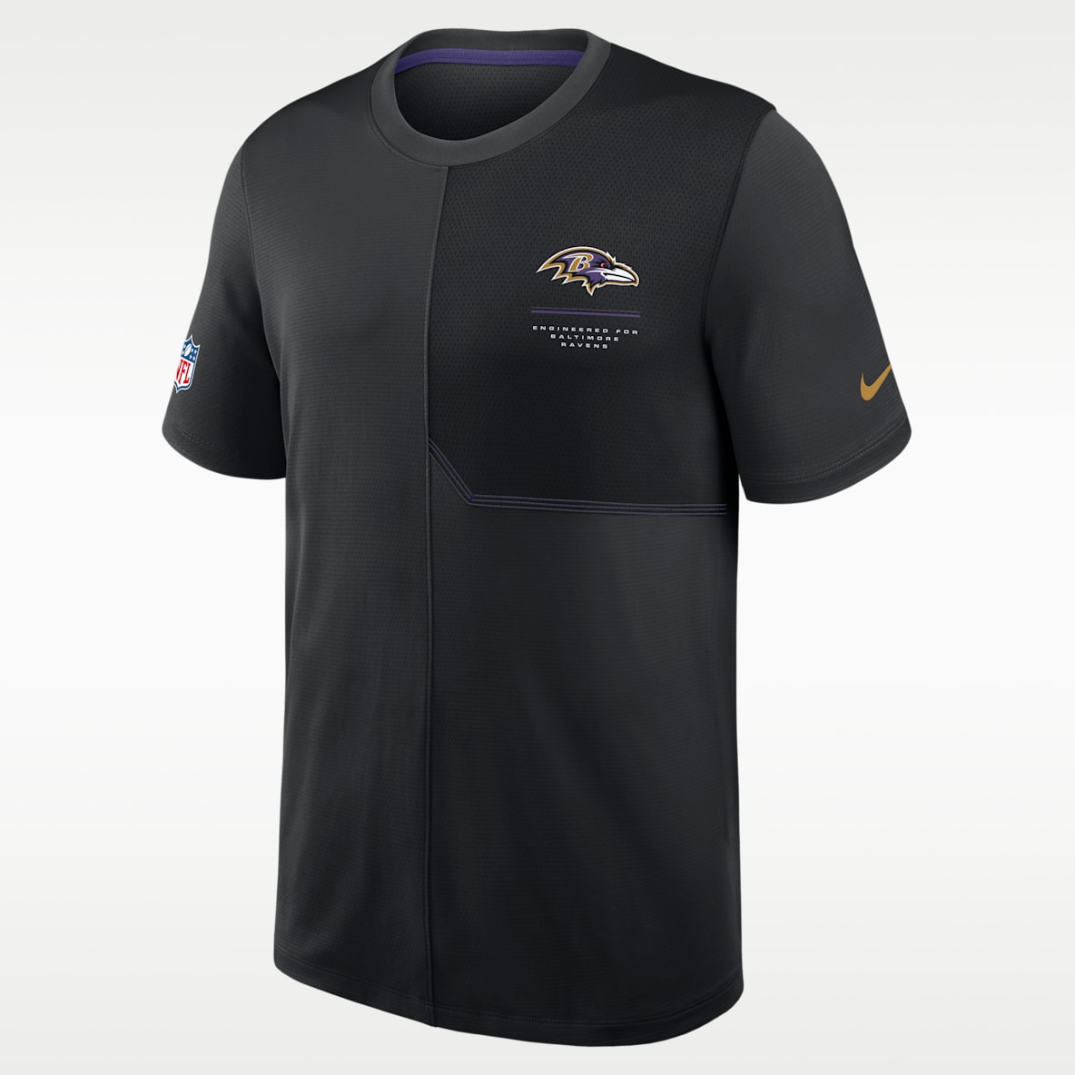 Baltimore Ravens Sideline Coach Men's Nike Dri-FIT NFL Top