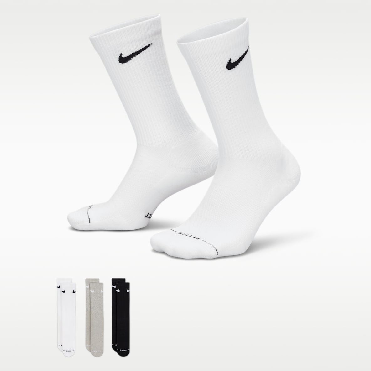 Nike Everyday Elevated Crew Socks (3 Pairs)