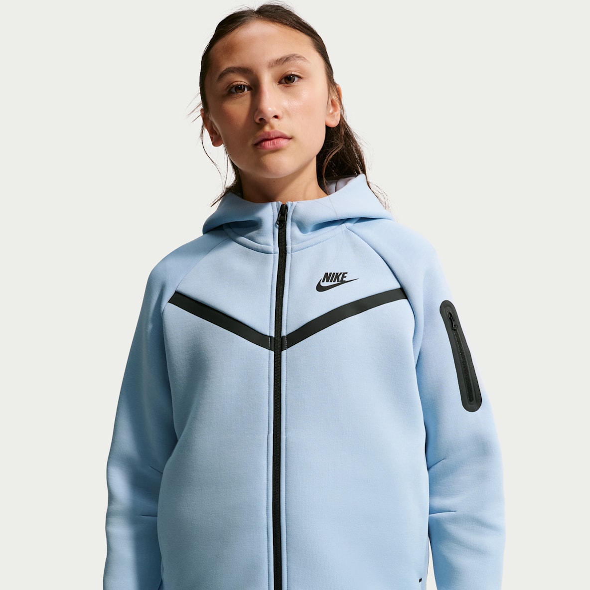 Nike Sportswear Tech Fleece Girls' Full-Zip Hoodie
