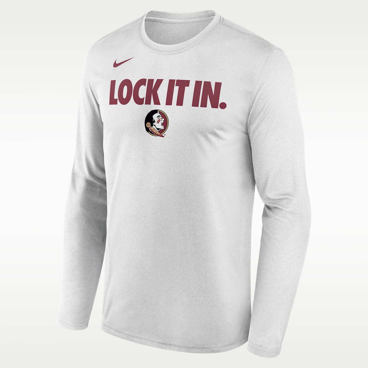 Florida State 2026 On-Court Bench Men's Nike Dri-FIT College Long-Sleeve T-Shirt