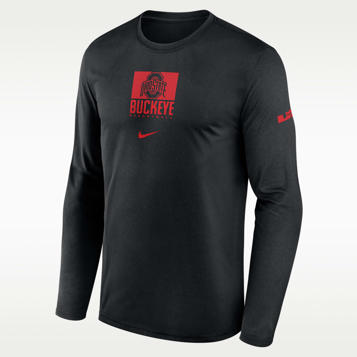Ohio State Courtside Men's Nike Dri-FIT College Long-Sleeve T-Shirt