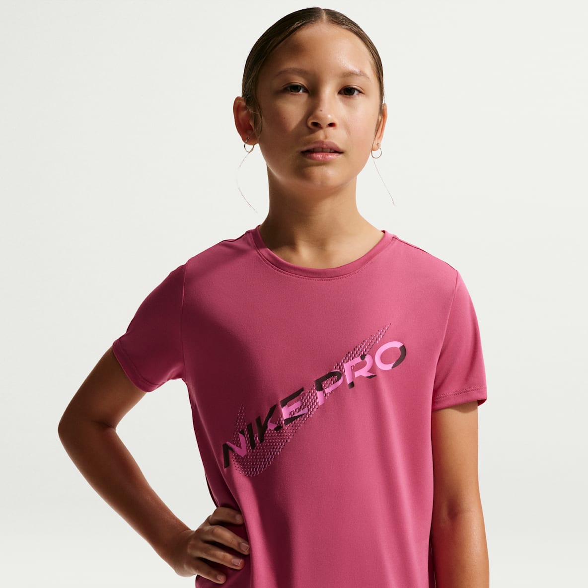 Nike Pro Dri-FIT top met korte mouwen voor meisjes