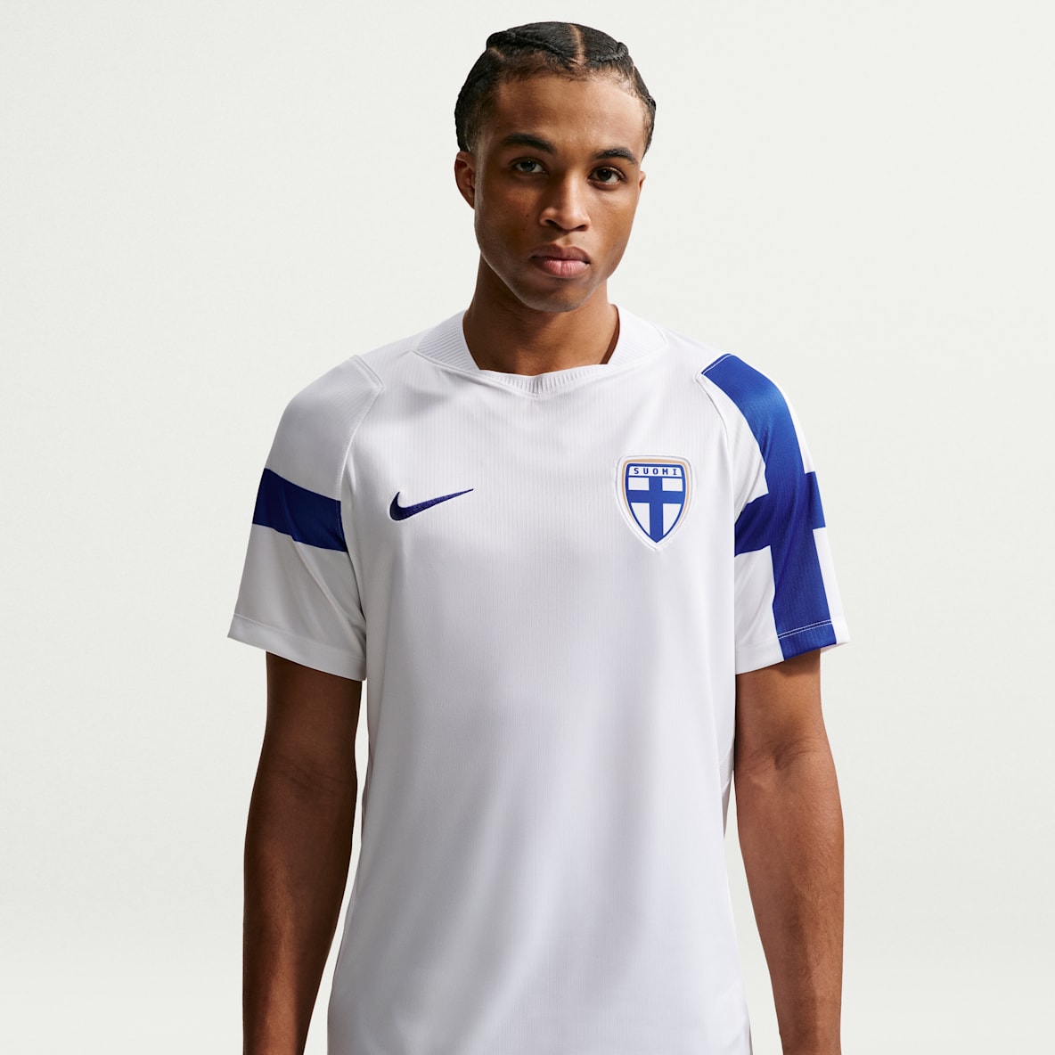 Equipamento principal Stadium Finlândia 2026 Camisola de futebol Replica Nike Dri-FIT para homem