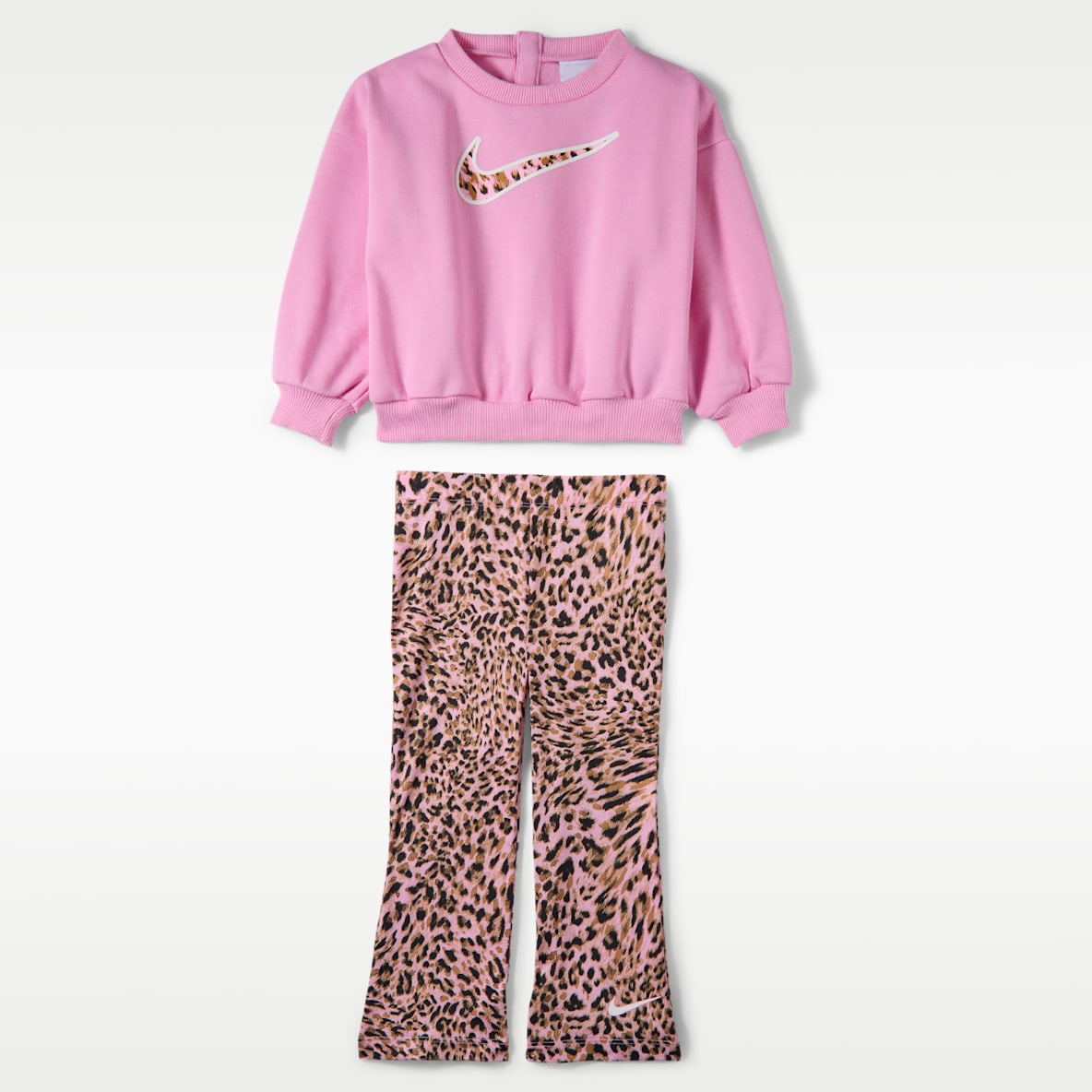 Nike Baby (12–24M) Crew and Printed Leggings Set