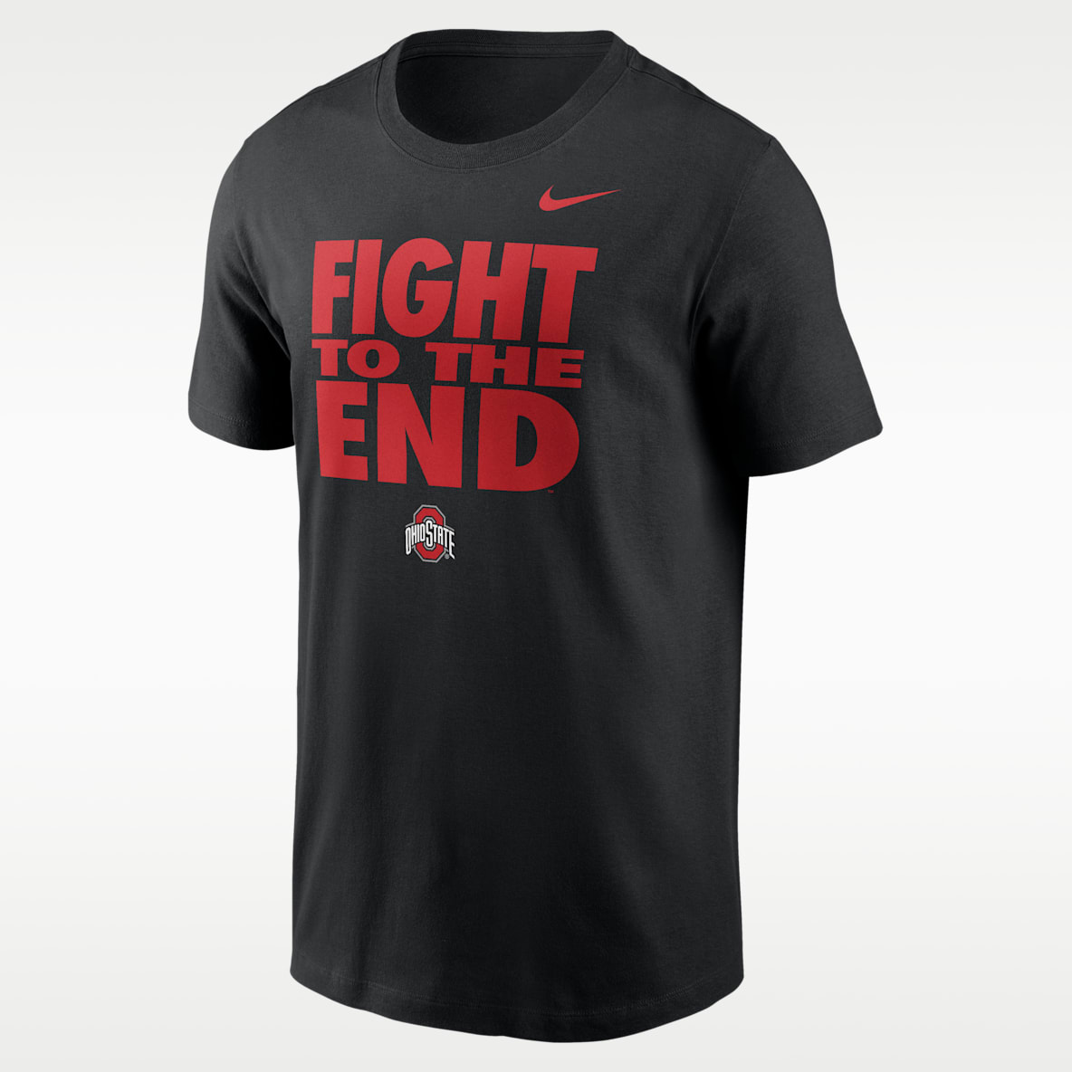 Ohio State Sideline Slogan Playera de manga larga universitaria Nike Dri-FIT para hombre