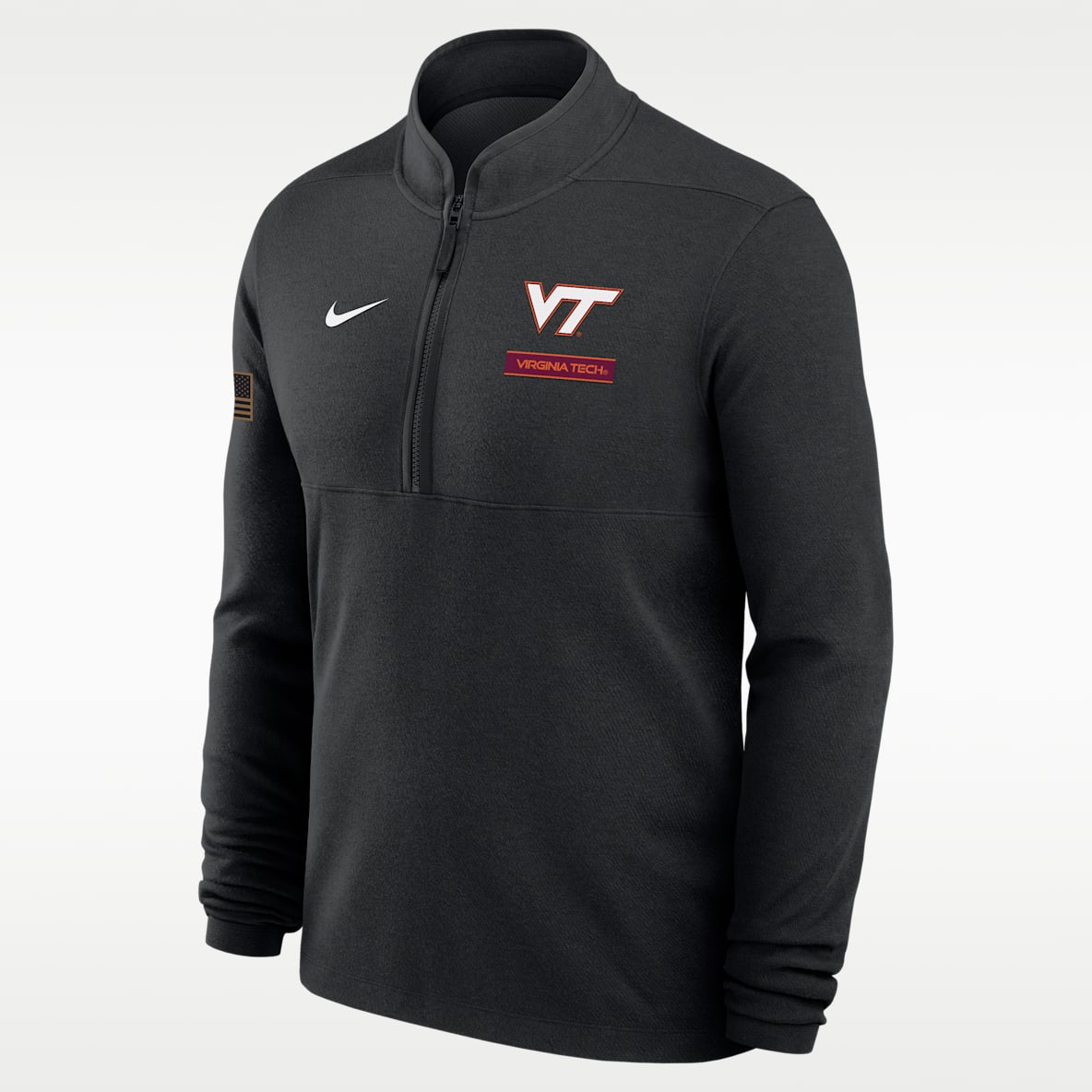 Virginia Tech 2026 Military Appreciation Stride Men's Nike Dri-FIT College 1/2-Zip Long-Sleeve Top