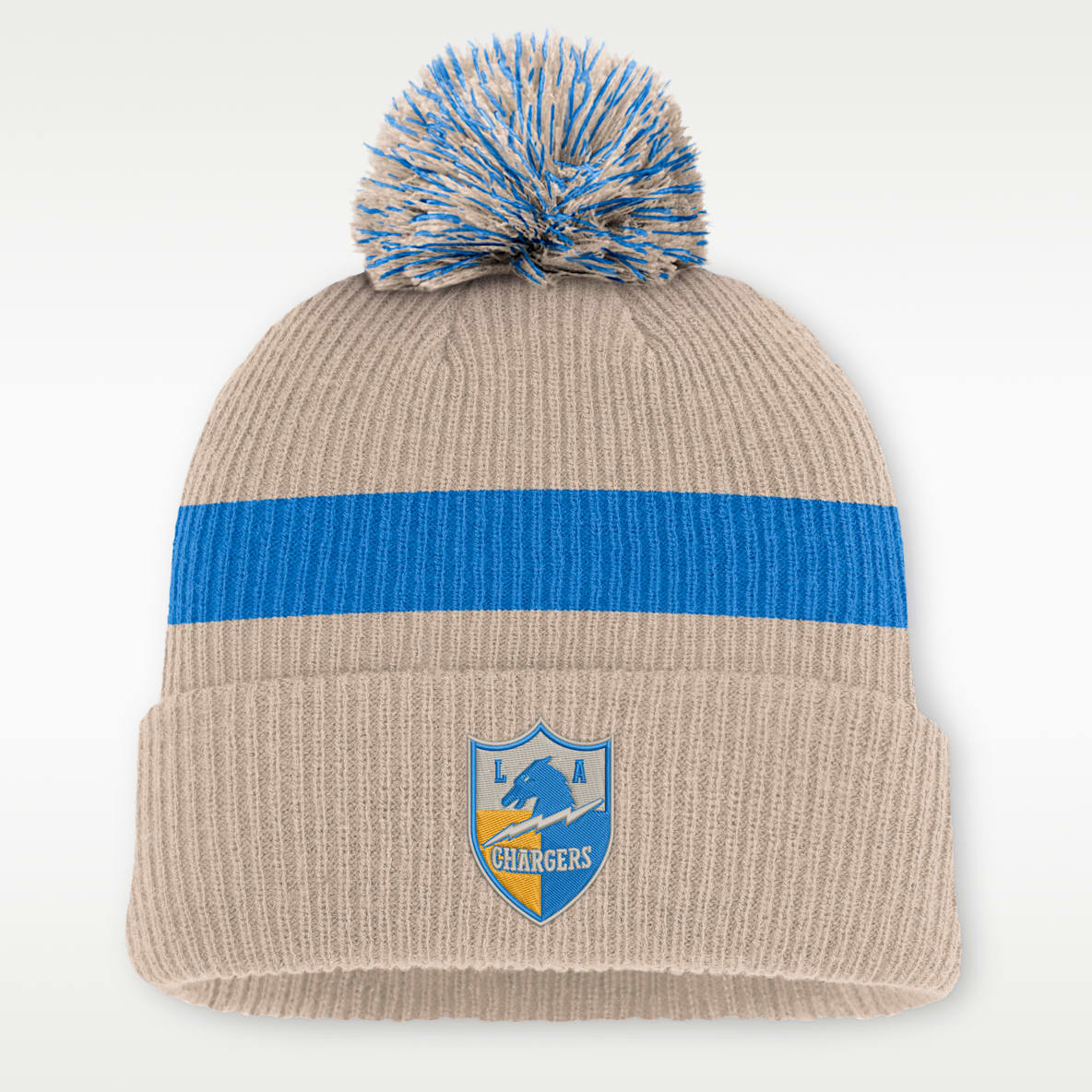 Los Angeles Chargers Rewind Peak Men's Nike NFL Cuffed Pom Beanie