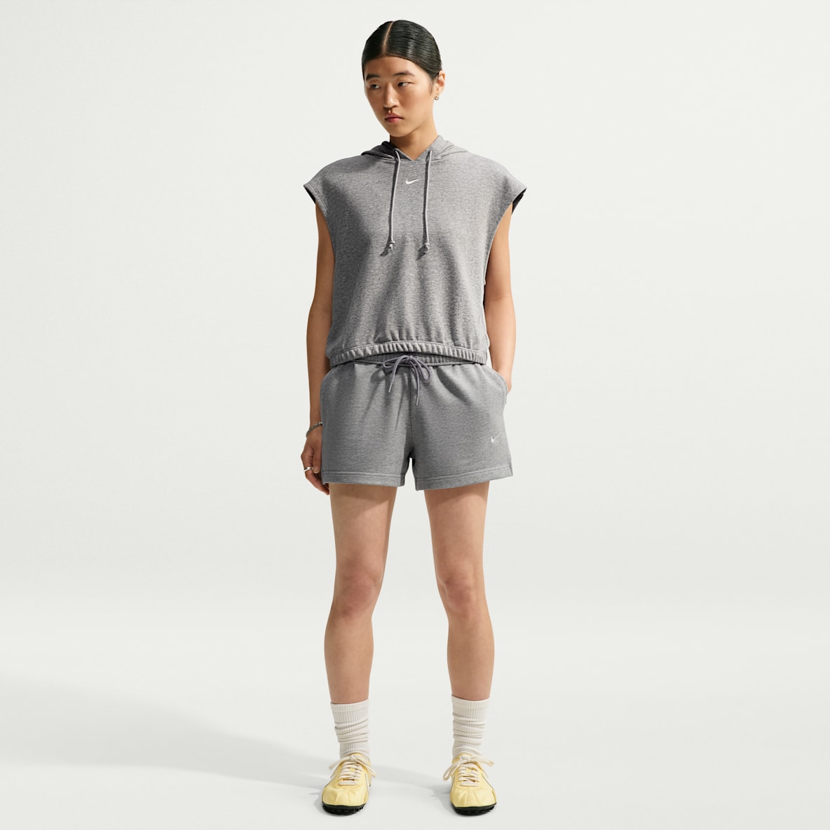 Nike Studio Fleece Lightweight Women's Mid-Rise Shorts
