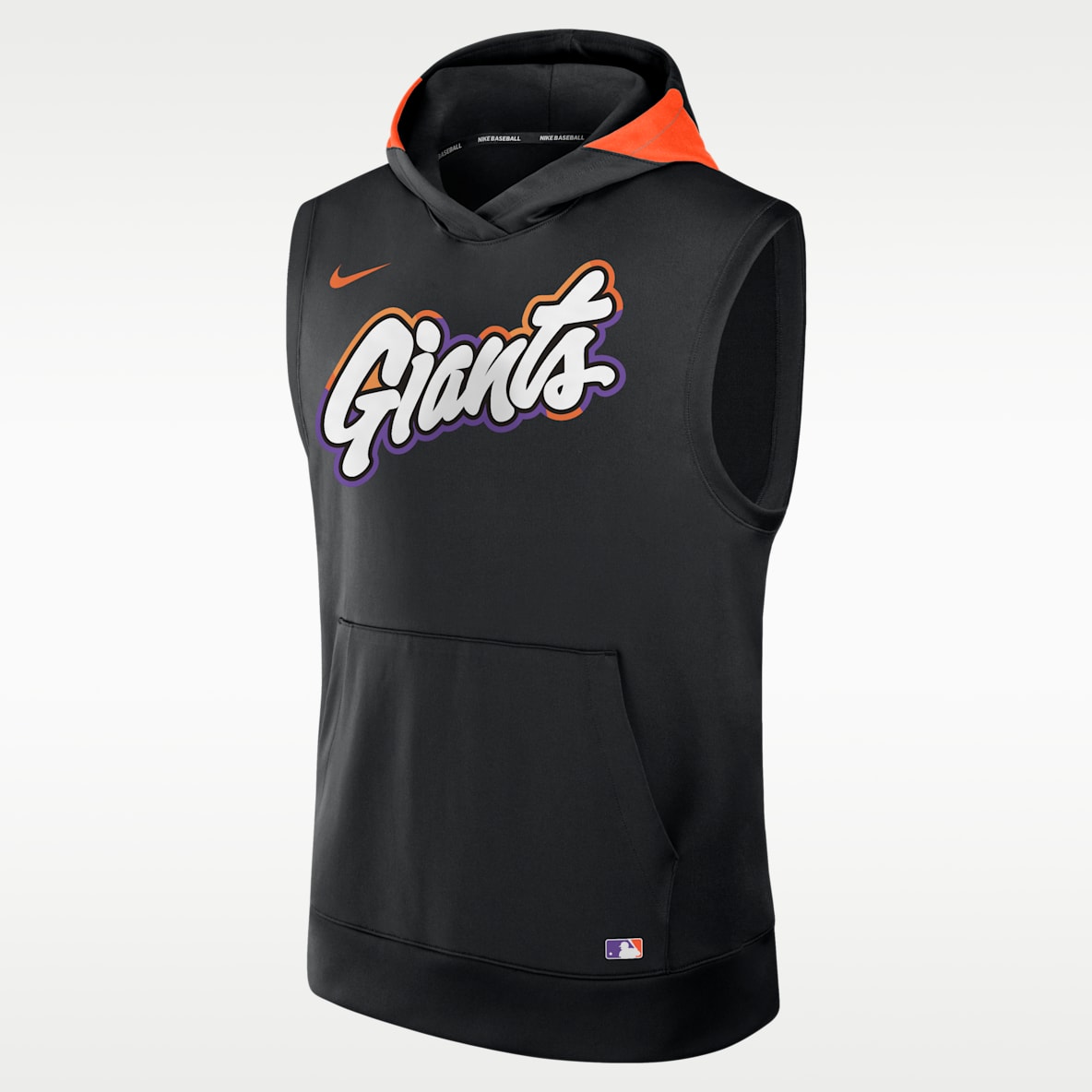 San Francisco Giants Authentic Collection City Connect Sudadera con gorro sin cierre ni mangas Nike Dri-FIT de la MLB para hombre