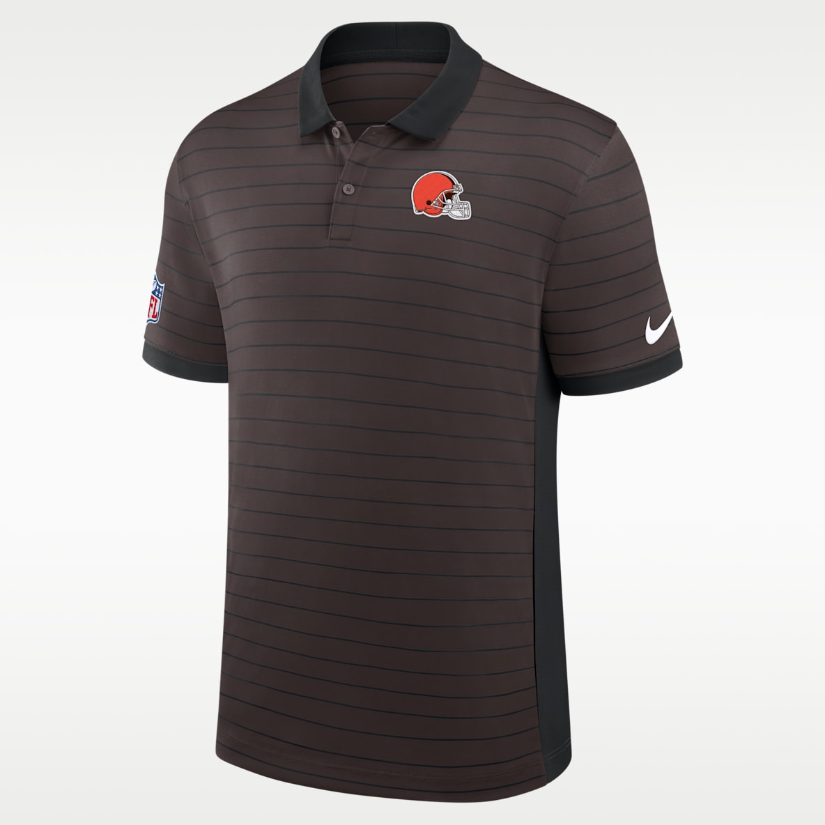 Cleveland Browns Sideline Victory Stripe Polo Nike Dri-FIT de la NFL para hombre
