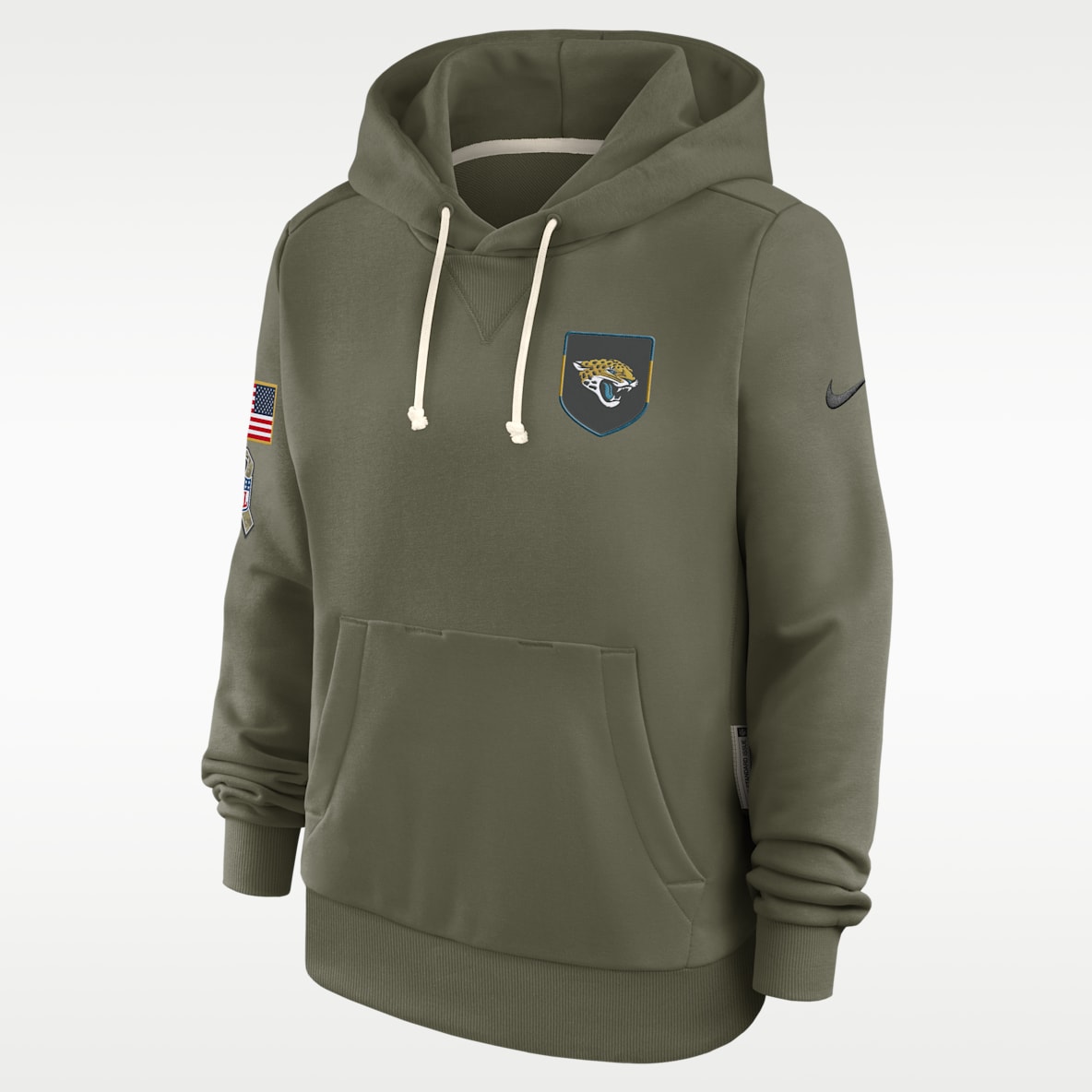 Jacksonville Jaguars Salute to Service Sideline Women's Nike Dri-FIT NFL Pullover Hoodie