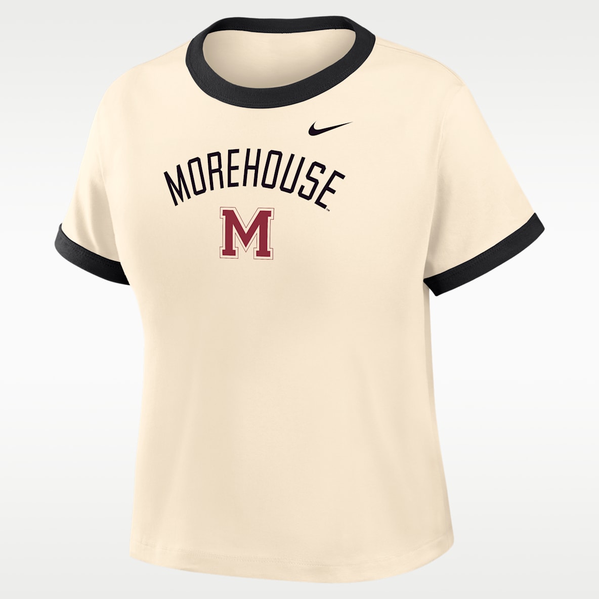 Nike College (Morehouse College) Women's Cropped Ringer T-Shirt