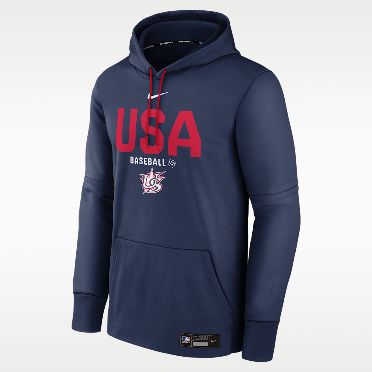 USA Baseball 2026 World Baseball Classic Authentic Collection Men's Nike Therma Pullover Hoodie