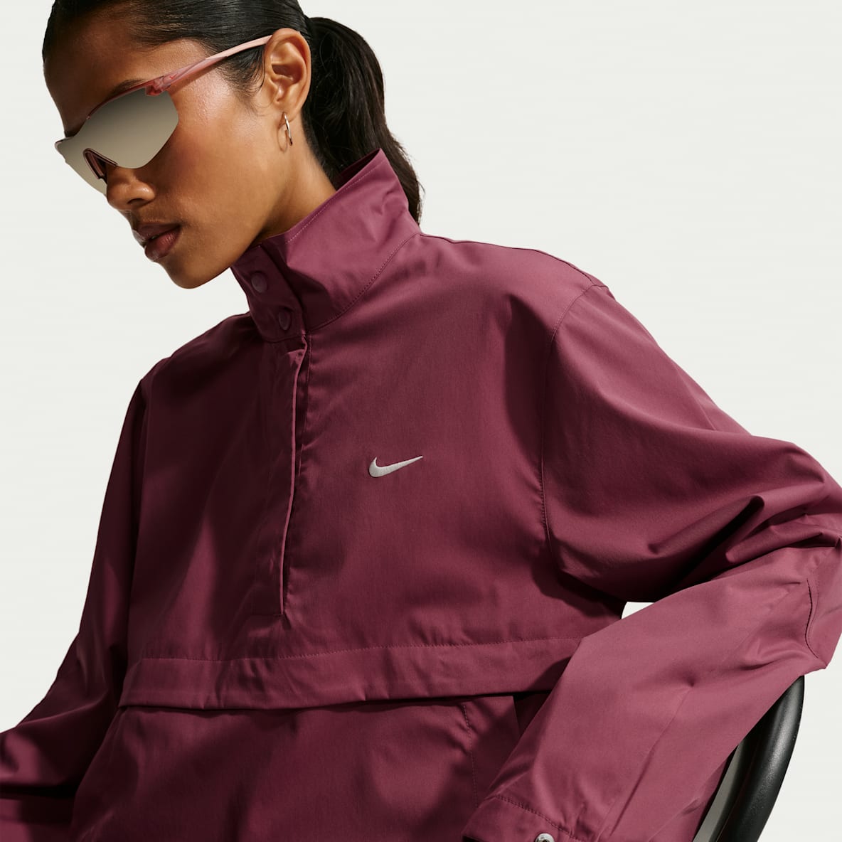 Nike Sportswear  Women's Loose 1/4-Press-Stud Jacket