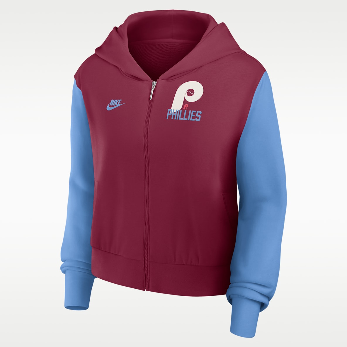 Philadelphia Phillies Cooperstown Women's Nike MLB Full-Zip Hoodie