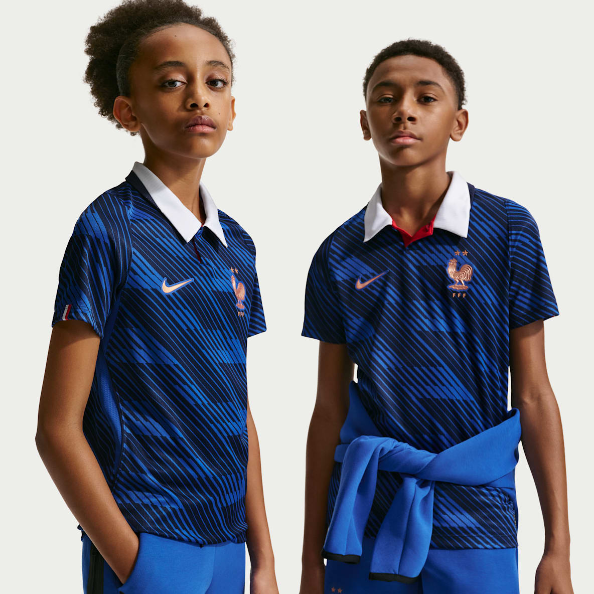 Maglia Ufficiale Francia Calcio FFF – Collezione 100% Ufficiale, Poliestere, Taglie Uomo E Bambino