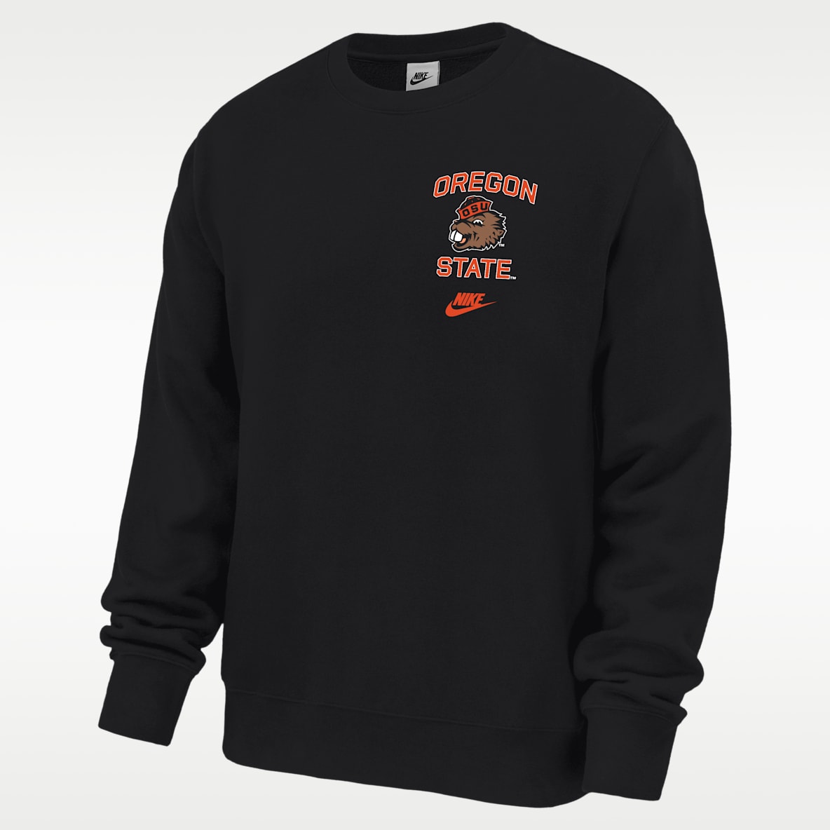 Oregon State Club Fleece Men's Nike College Pullover Crew-Neck Sweatshirt