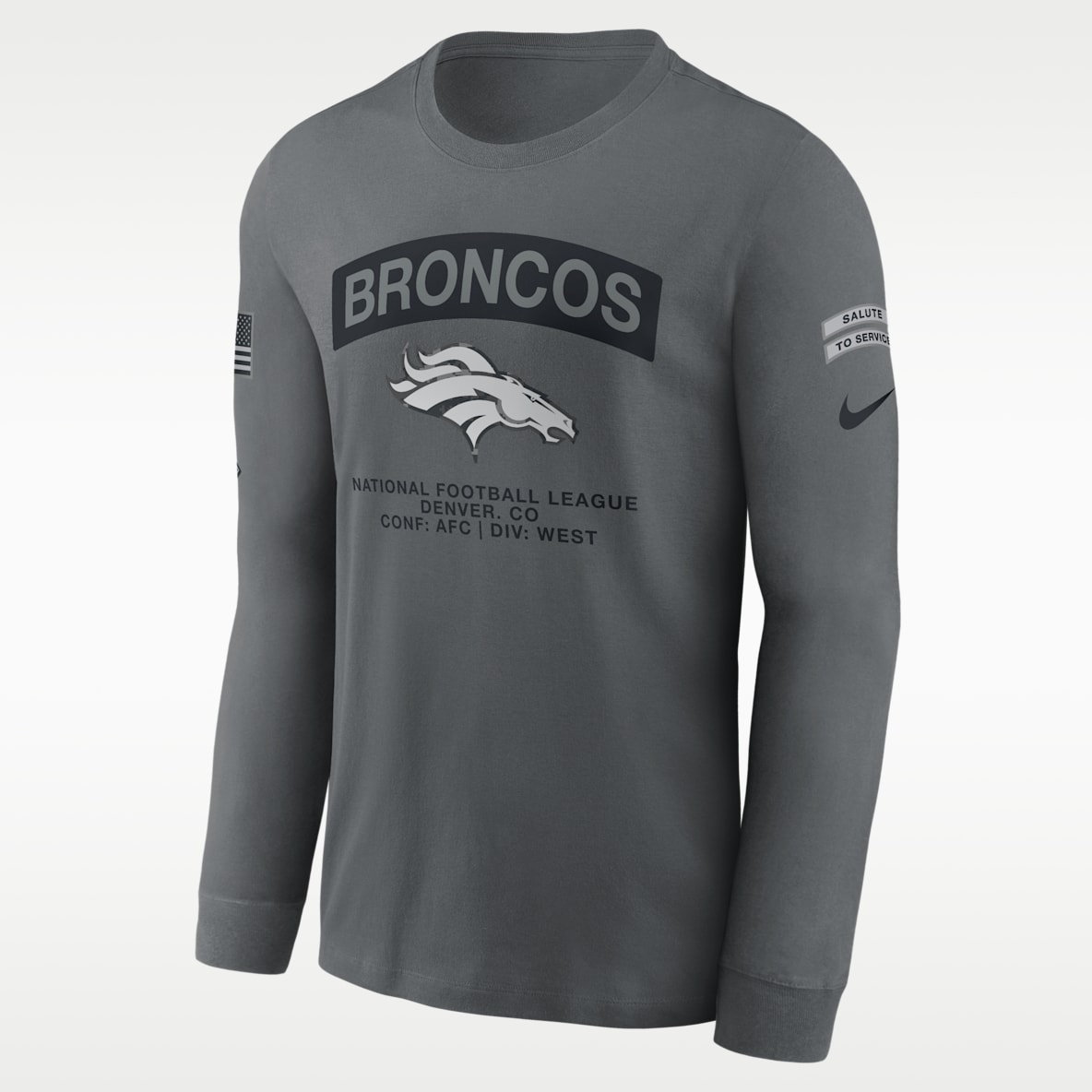 Denver Broncos Salute to Service Men's Nike NFL Long-Sleeve T-Shirt