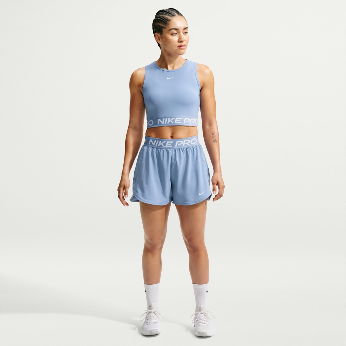 Nike Pro Women's Dri-FIT Mid-Rise Brief-Lined 7.5cm (approx.) Woven Shorts