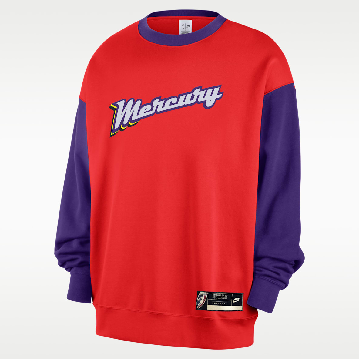 Phoenix Mercury Court Origins Nike Women's WNBA Fleece Crew-Neck Sweatshirt