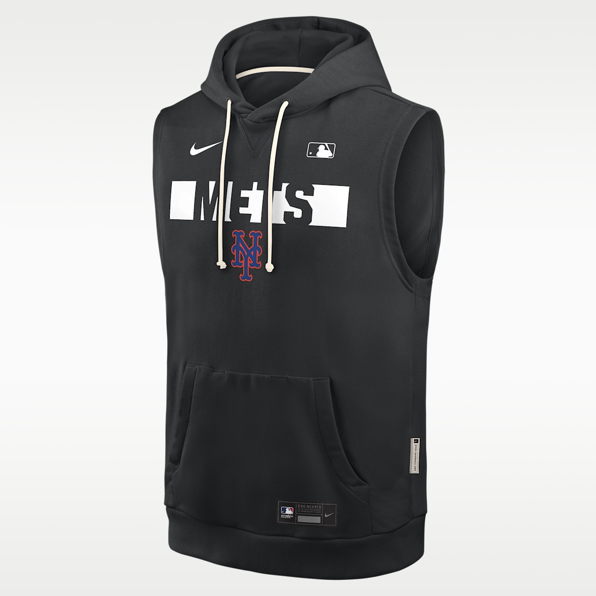 New York Mets Authentic Collection Standard Issue Men's Nike Dri-FIT MLB Sleeveless Pullover Hoodie