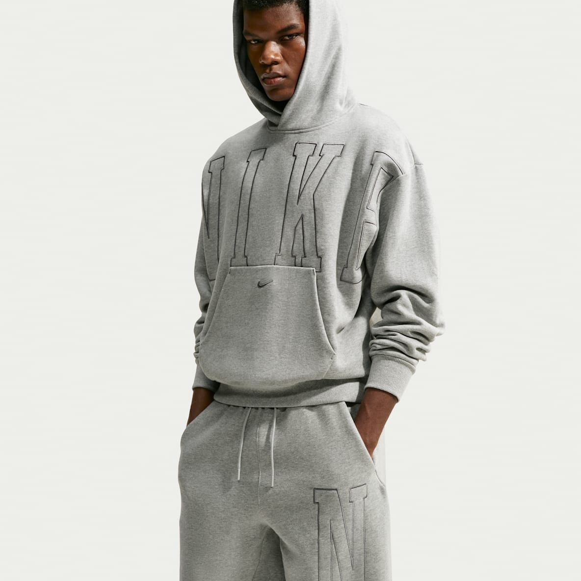 Nike Solo Fleece Męska luźna nierozpinana bluza z kapturem