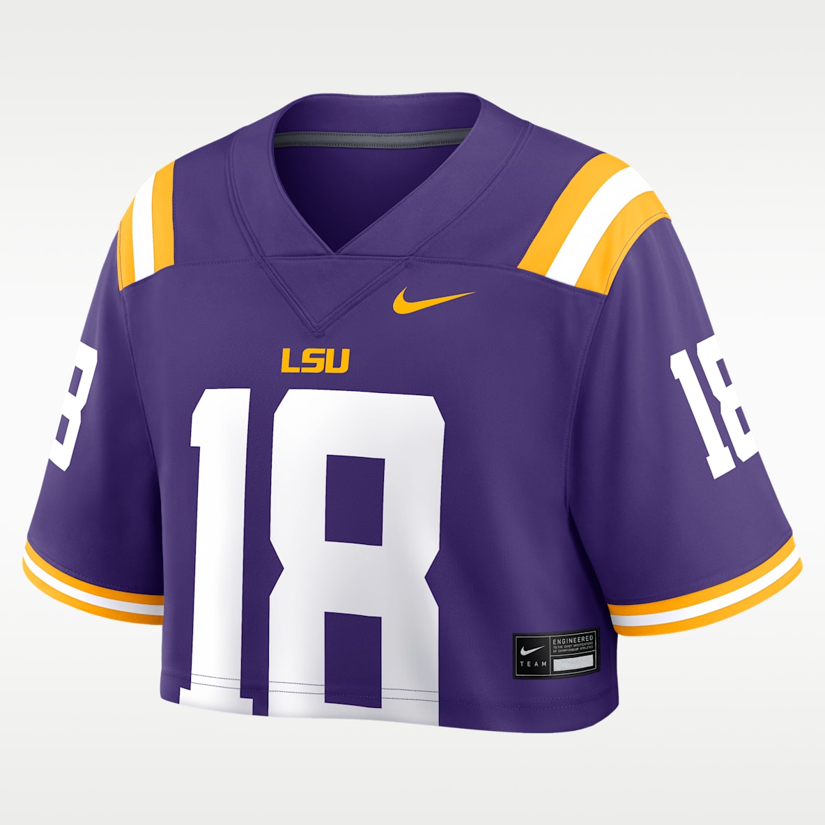 LSU Jersey universitario Nike Dri-FIT Game cropped para mujer