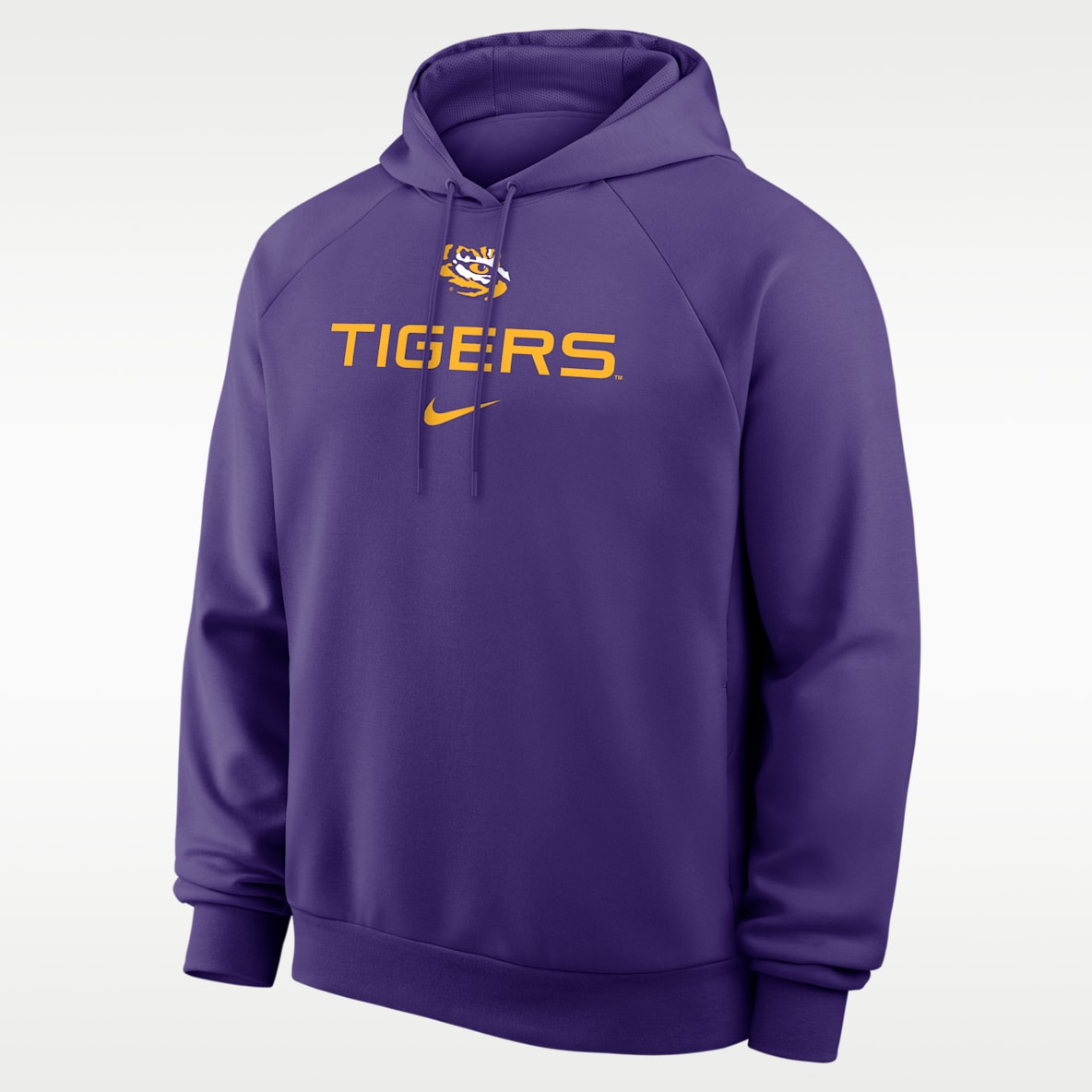 LSU Premium Performance Men's Nike Dri-FIT College Pullover Hoodie