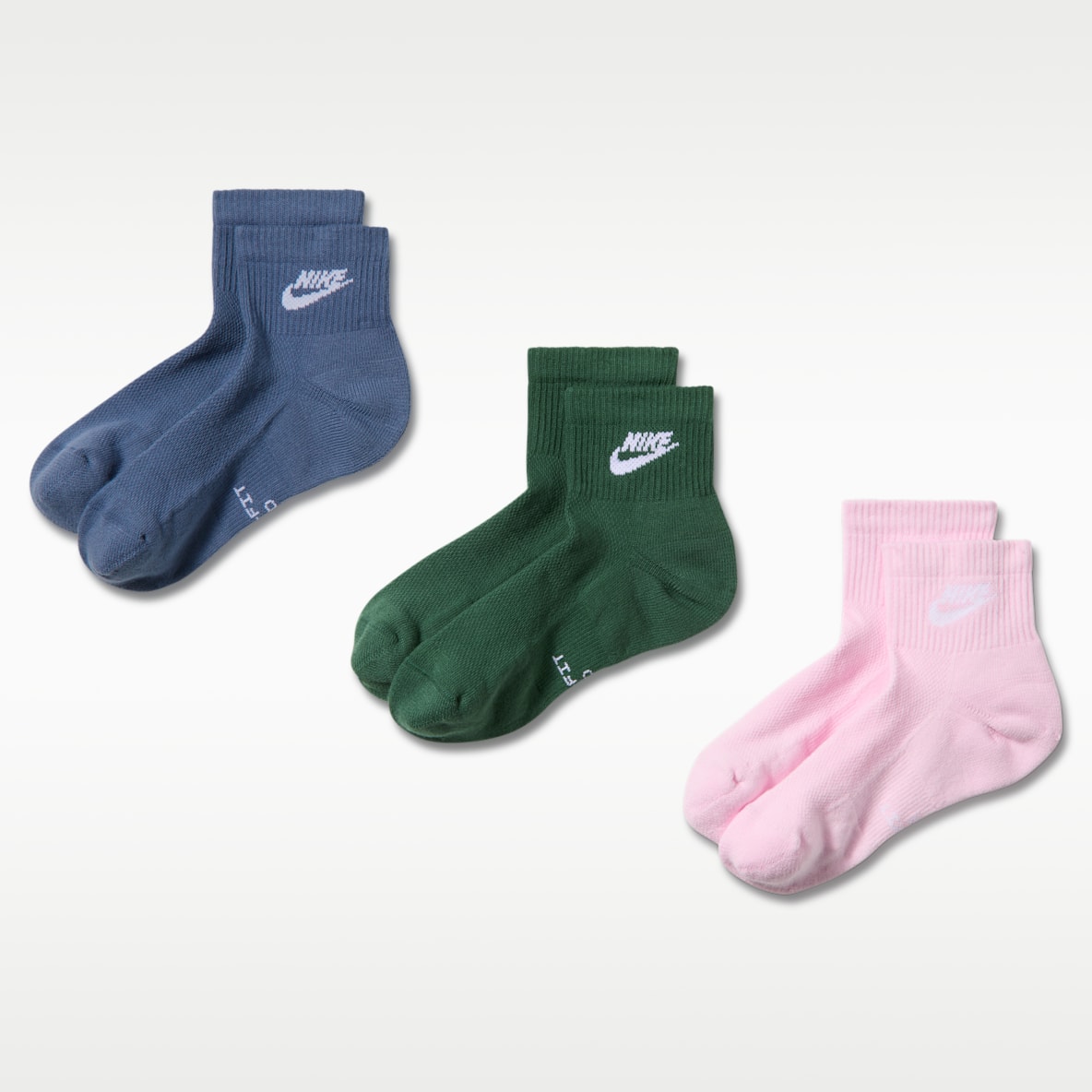 Nike Everyday Elevated Ankle Socks (3 Pairs)