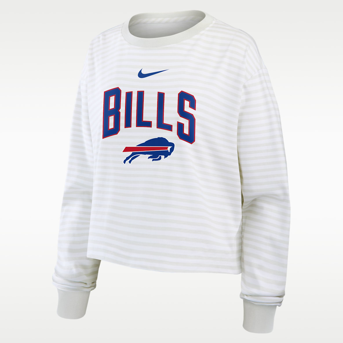 Buffalo Bills Primetime Women's Nike Cropped Long-Sleeve T-Shirt