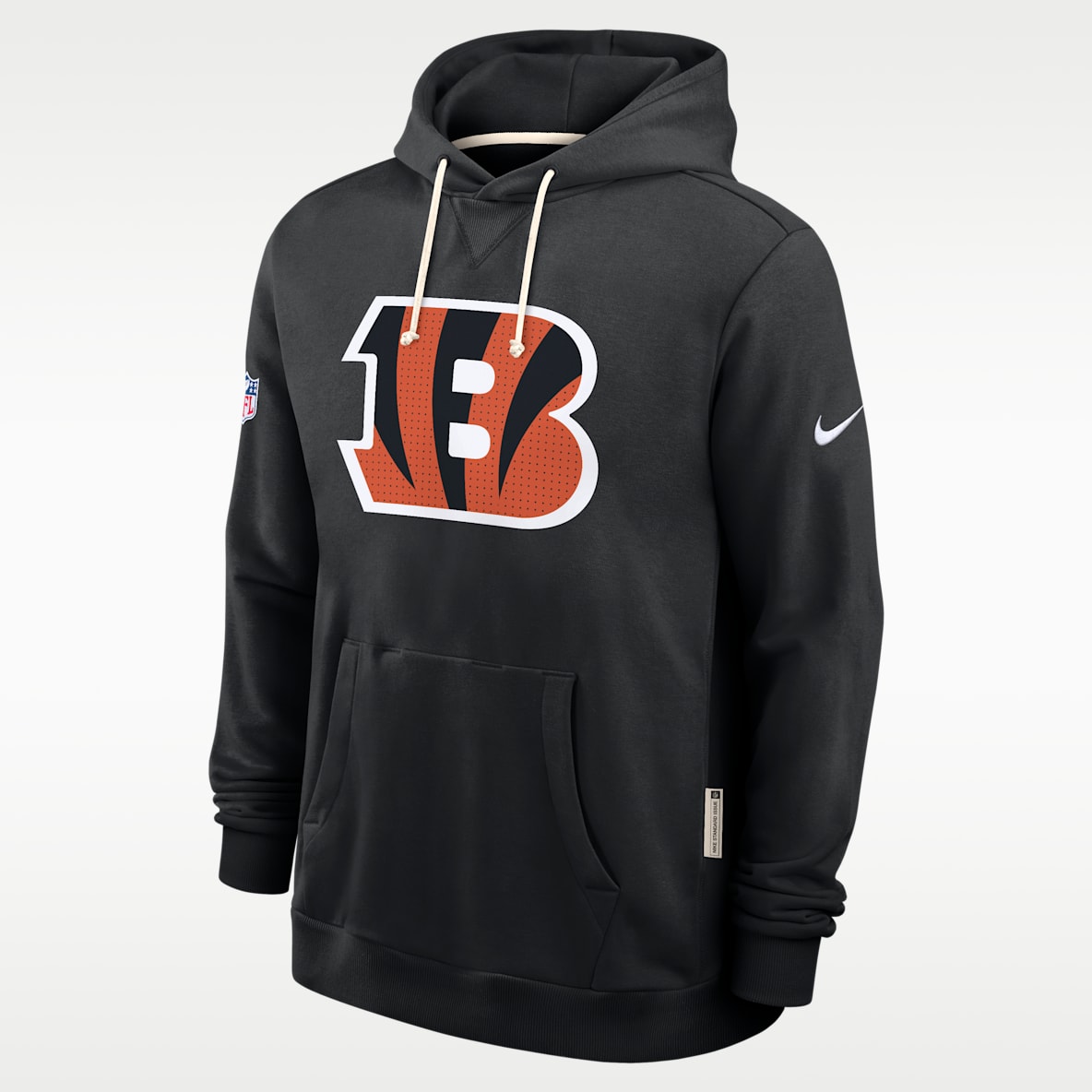 Cincinnati Bengals Initial Home Sideline Sudadera con gorro sin cierre Nike Dri-FIT de la NFL para hombre