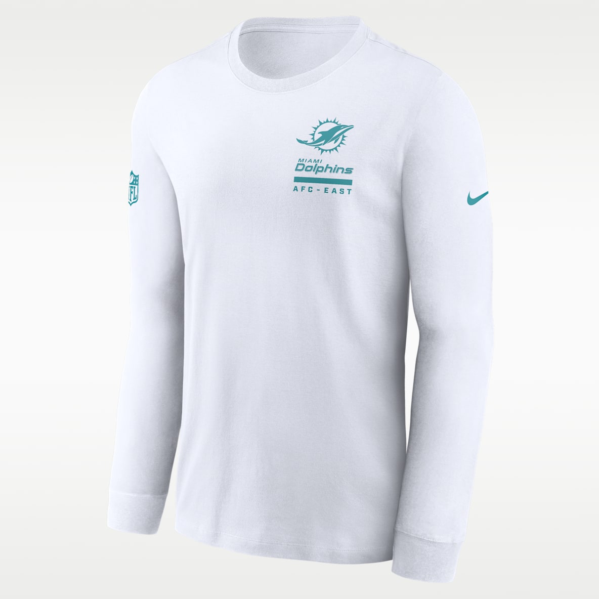 Miami Dolphins Sideline Team Issue Men's Nike Dri-FIT NFL Long-Sleeve T-Shirt