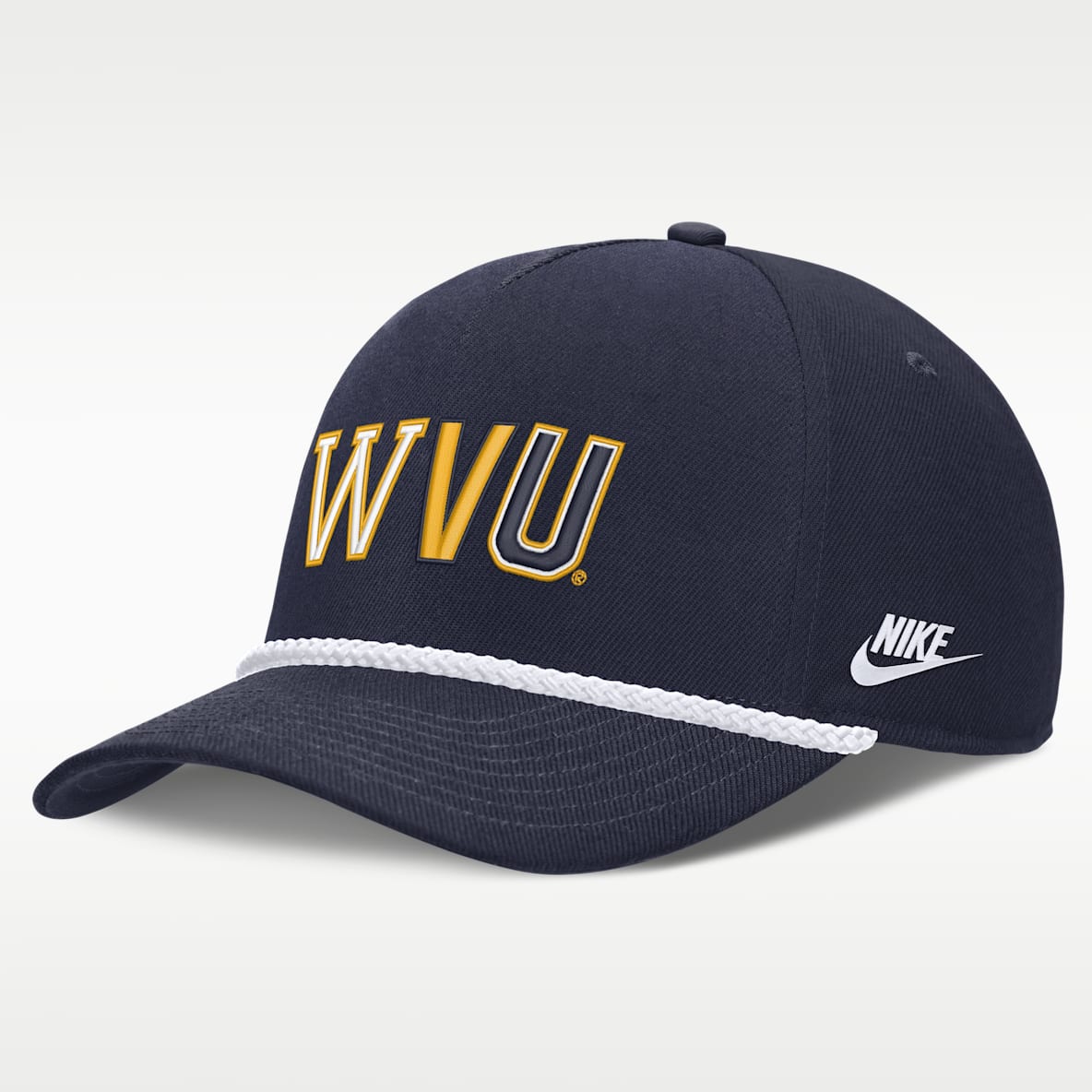 West Virginia Legacy Basketball Rope Rise Men's Nike College Adjustable Hat