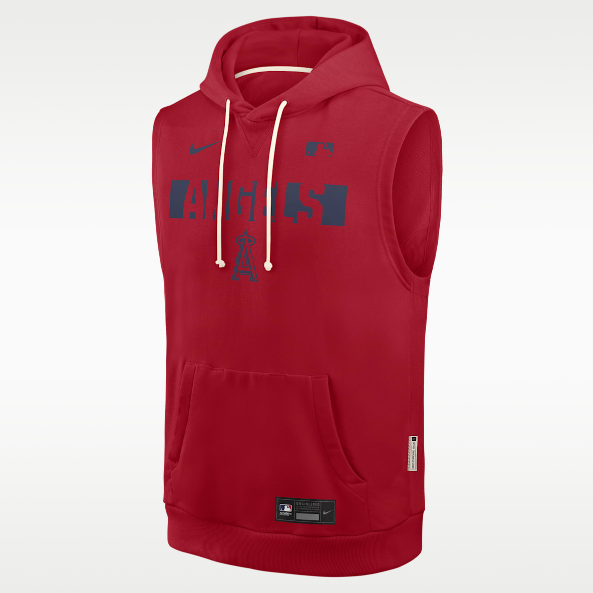 Los Angeles Angels Authentic Collection Standard Issue Men's Nike Dri-FIT MLB Sleeveless Pullover Hoodie