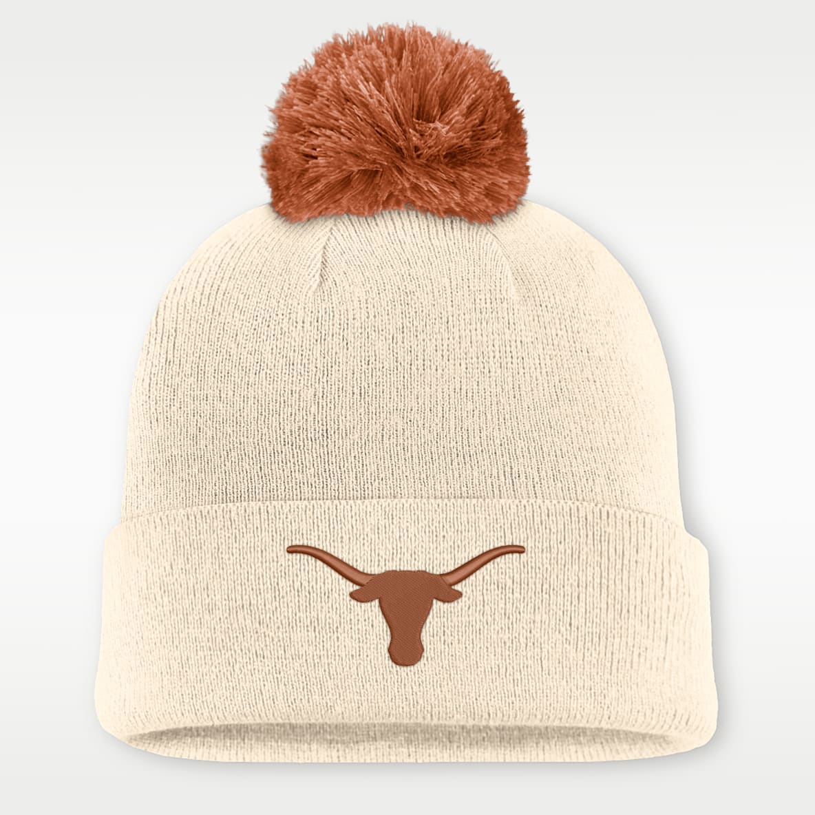 Texas Campus Prep Script Gorro universitario Nike con dobladillo y pompón para hombre