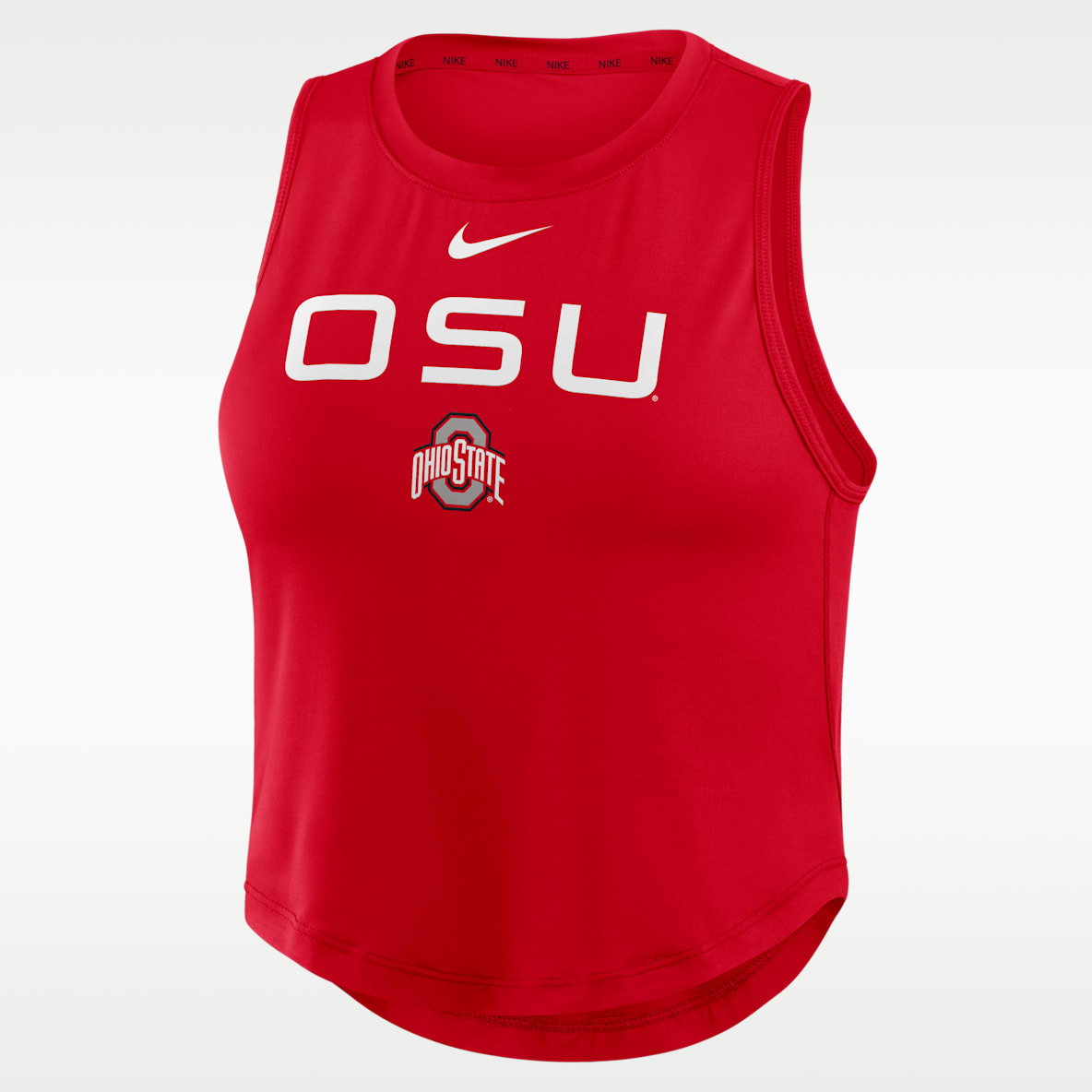 Ohio State One Women's Nike Dri-Fit Cropped Tank Top