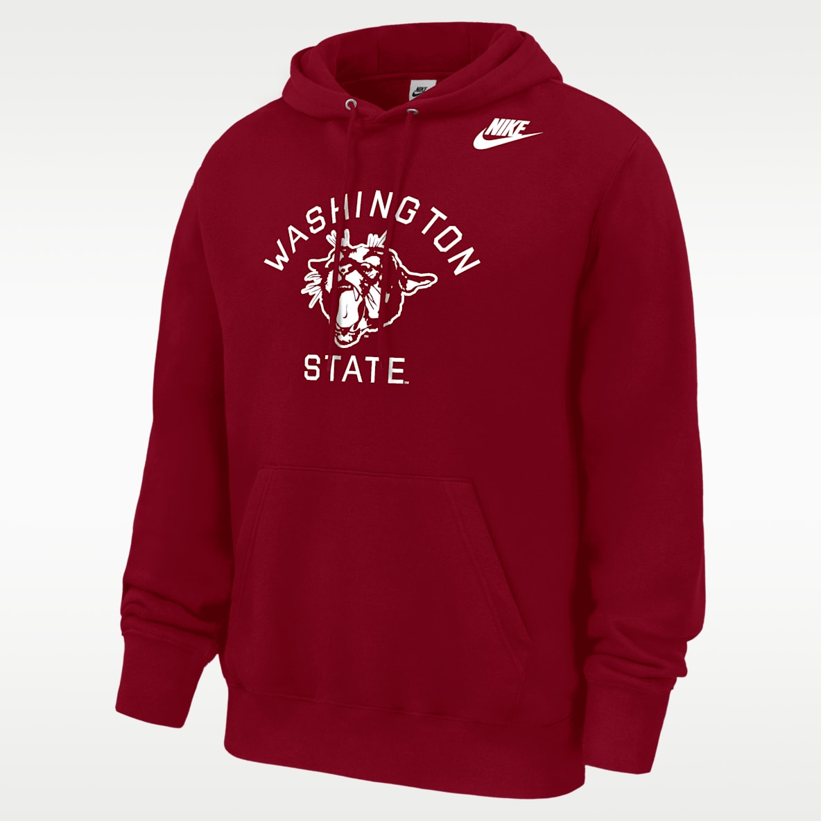 Washington State Cougars Club Men's Nike Football Fleece Pullover Hoodie