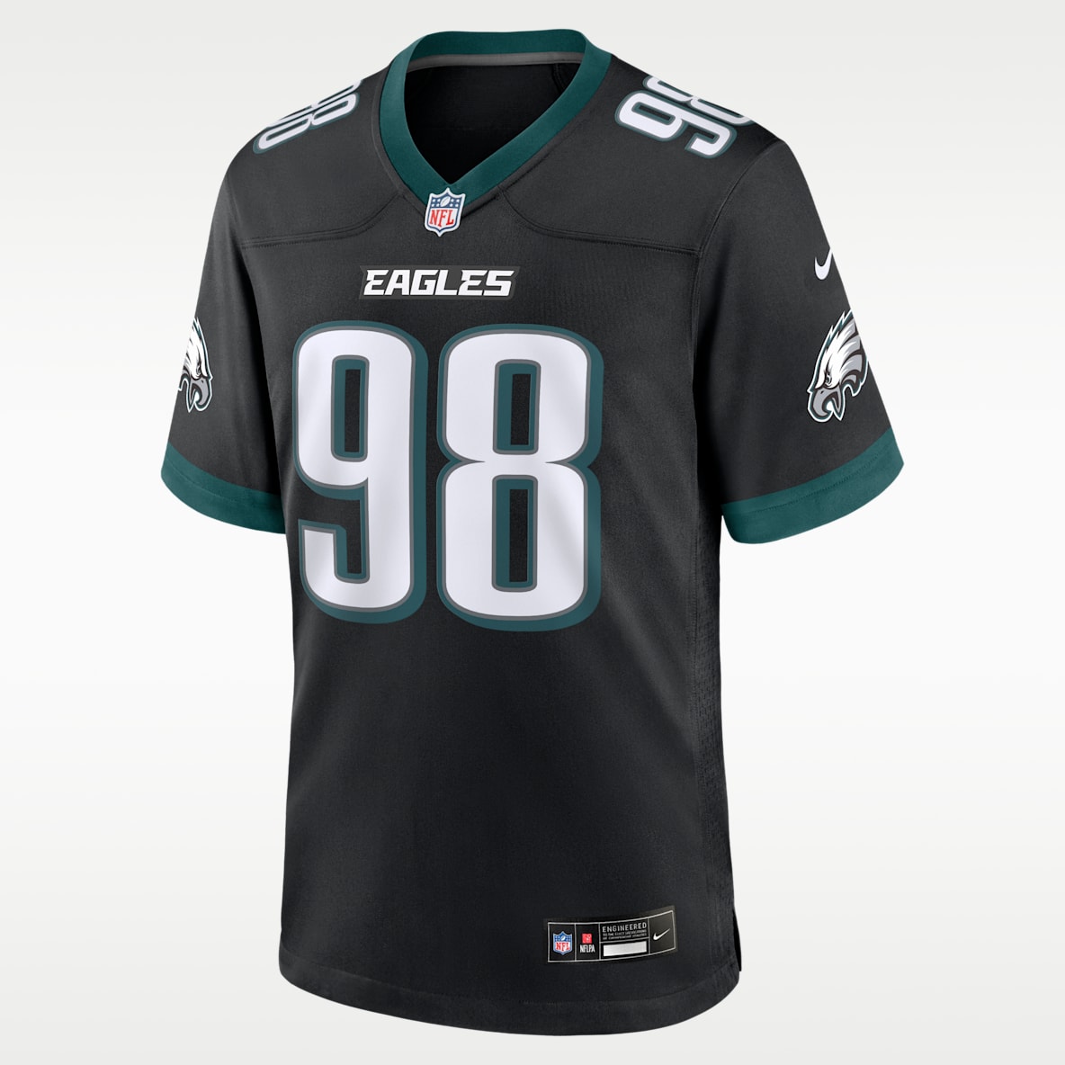 Jalen Carter Philadelphia Eagles Jersey Nike de la NFL Game para hombre