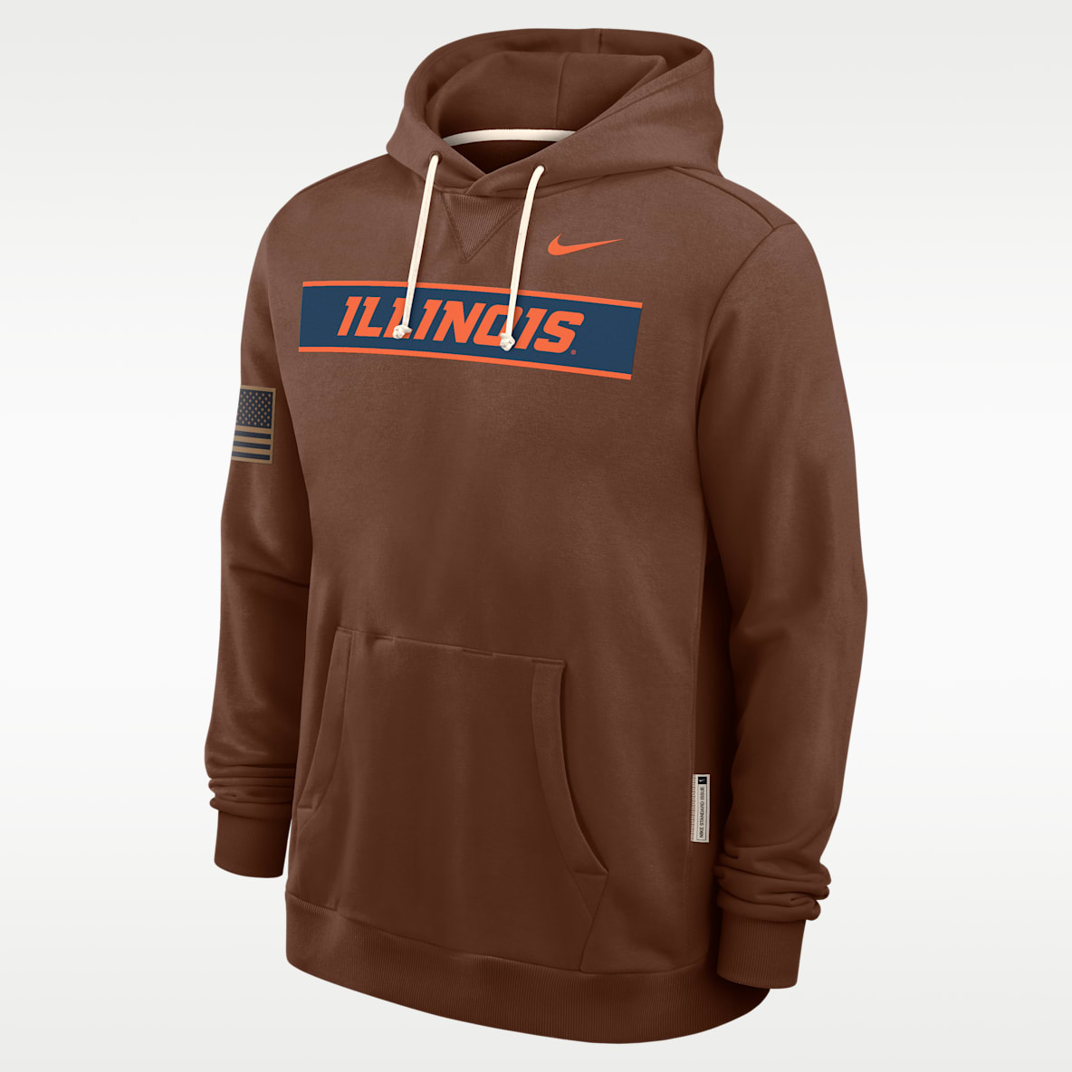 Illinois 2026 Military Appreciation Men's Nike Dri-FIT College Pullover Hoodie