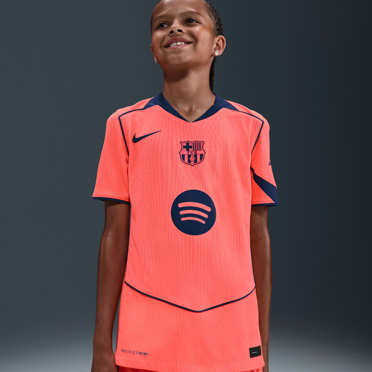 F.C. Barcelona 2025/26 Match Third Older Kids' Nike Dri-FIT ADV Total 90 Football Authentic Shirt